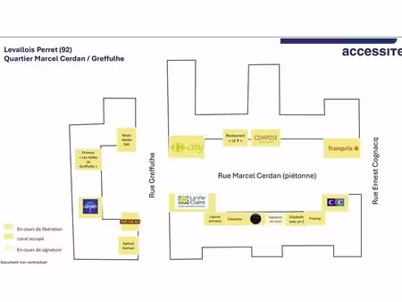 location commerce levallois-perret 92300 117m²