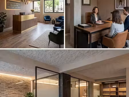 local professionnel 130m2 centre ville jassans + 2 parkings en ss