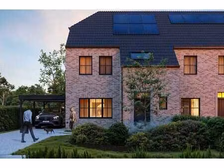 maison neuve de style rural à wetteren