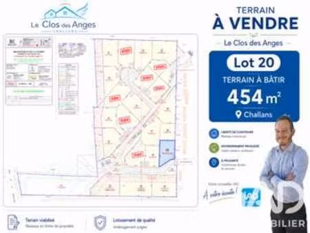 vente terrain à challans (85300) : à vendre / 454m² challans