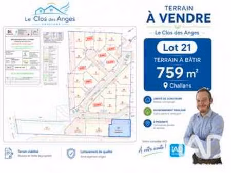 vente terrain à challans (85300) : à vendre / 759m² challans