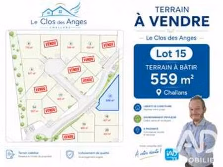 vente terrain à challans (85300) : à vendre / 559m² challans
