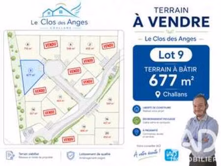 vente terrain à challans (85300) : à vendre / 677m² challans