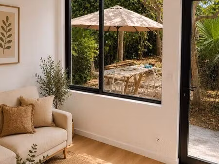 rare à la timone : t2 entièrement rénové avec 70 m² de jardin privatif  à seulement 7 minu