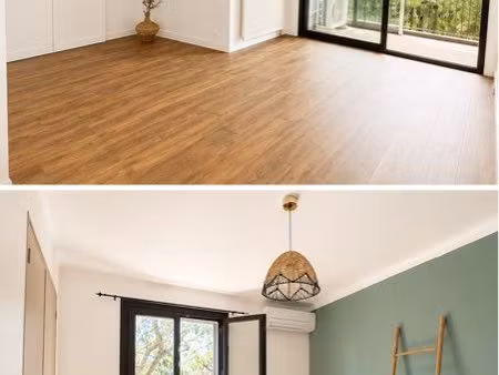 t3 81m² – vue sur les pins – garage + place de parking privative en plein centre-ville