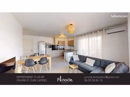 appartement 3 pièces 60 m²