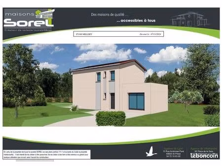 maison 113.73 m² avec terrain à millery (69)