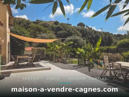 maison 6p 128 m² avec piscine  calme absolu et verdure  cagnes-sur-mer