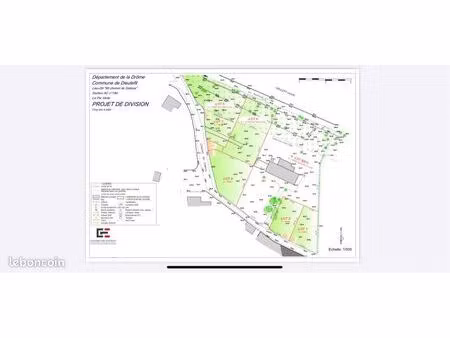 terrain à bâtir 1 315 m² - dieulefit - calme et boisé