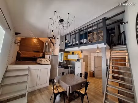 appartement duplex meublé de caractère – 47 m² – 570 /mois