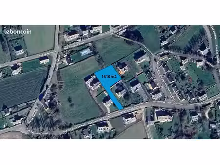 terrain audierne 1510 m2 proche centre ville et plage