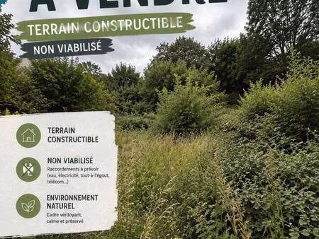 terrain constructible à vendre