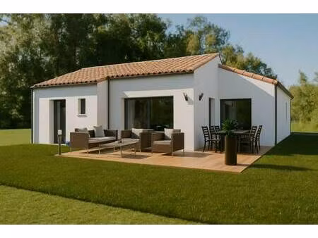 terrain avec maison neuve à vendre