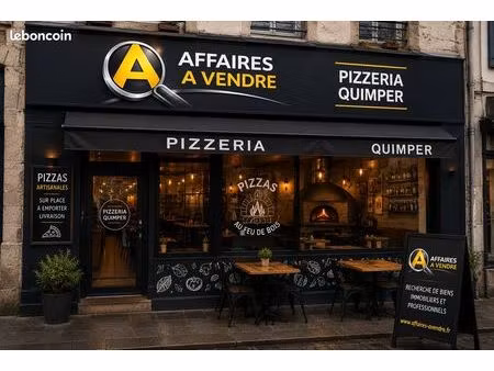 fonds de commerce  pizzeria  restaurant 60 m² quimper