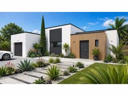 terrain avec maison neuve à vendre