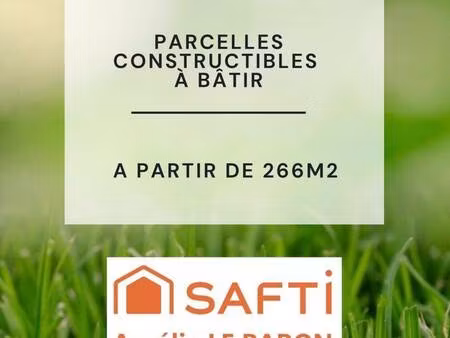 terrain constructible viabilisé à vendre