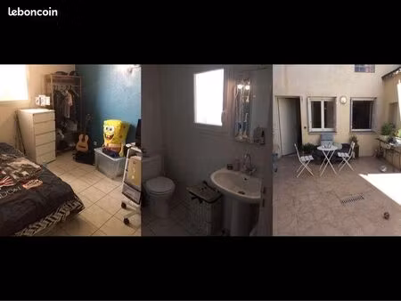 grand t2 de 55 m2 avec patio à aimargues