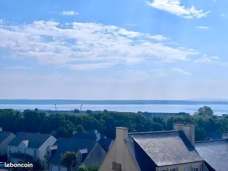 location appartement meublé 3 pièces - vue imprenable rade - chauffage et garage inclus ch