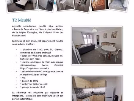 appartement t2 meublé