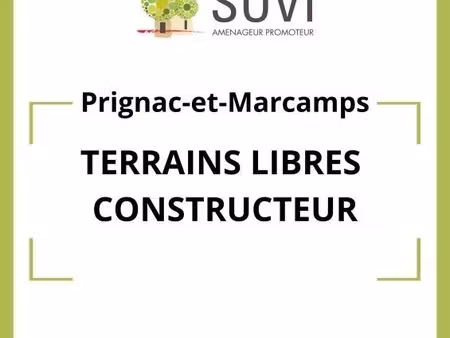 terrain 534 m² prignac et marcamps
