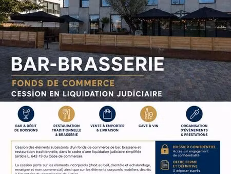 bar-brasserie  fonds de commerce bordeaux