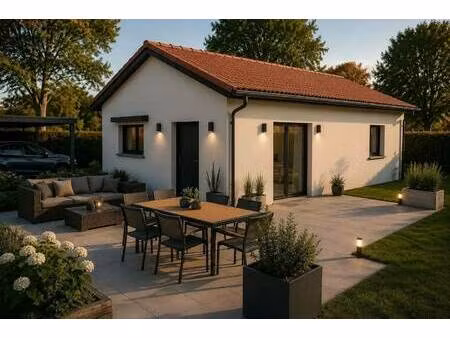 terrain avec maison neuve à vendre