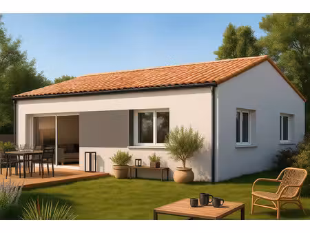 terrain avec maison neuve à vendre