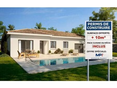 terrain avec maison neuve à vendre