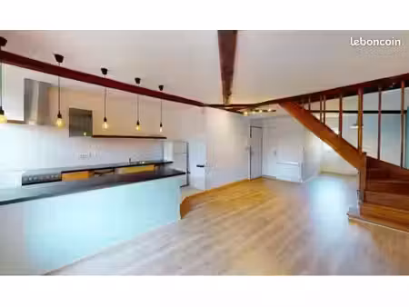 t3 duplex – 70 m² au sol – pièce de vie 35 m² - villard bonnot - 122000 euros