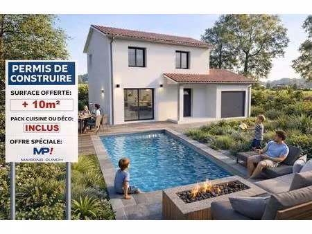terrain avec maison neuve à vendre
