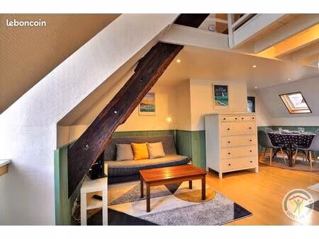 magnifique duplex vue mer 35 m2 au sol très bon état quartier solidor saint-malo