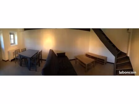 à louer – appartement t2 meublé de 34 m² avec terrasse et cave – lanuéjols lozère