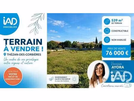 terrain constructible à vendre
