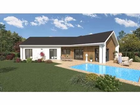 terrain avec maison neuve à vendre