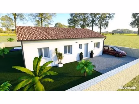 plaisance du touch terrain 460 m2 et villa de 90 m2 t4 avec garage