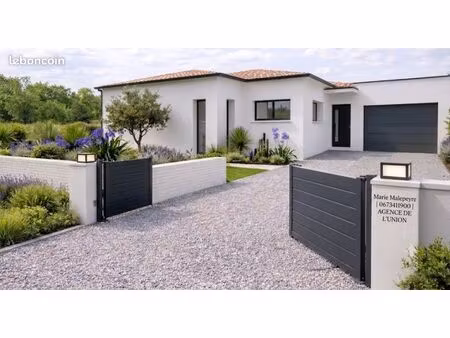 maison à construire proche toulouse : 120 m² habitables avec terrain inclus
