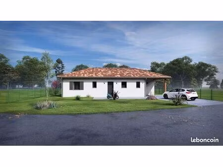 projet de construction d'une maison 85 m² avec terrain à villeneuve-de-marsan (40)
