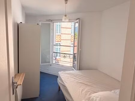 paris 18e – 3 pièces modulable de 34 5 m² – rue piétonne  métro à 300 m