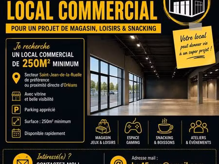 recherche local commercial