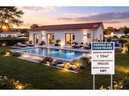 terrain avec maison neuve à vendre