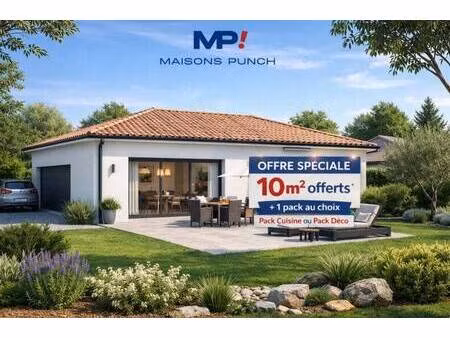 terrain avec maison neuve à vendre