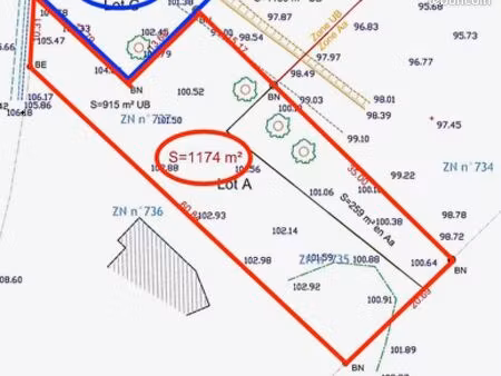terrain 1 174 m² camors