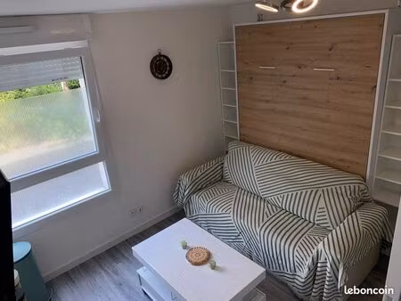 studio meublé rénové 20 m² - résidence sécurisée