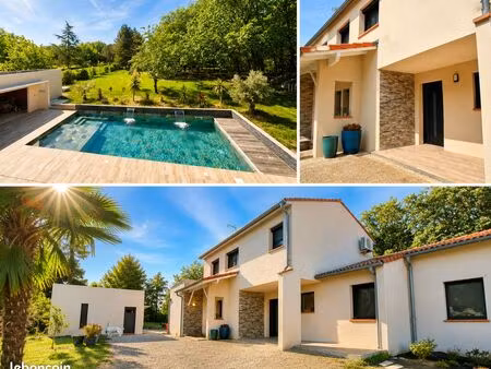 maison contemporaine 240 m² + t2 indépendant  piscine  parc 3 200 m² – libre