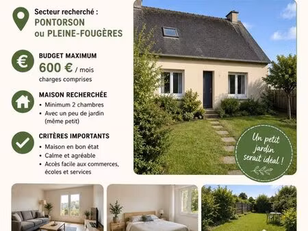 recherche maison a louer