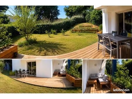 triangle d’or capbreton | jardin privatif 250 m² | terrasse 40 m² | appartement entièremen