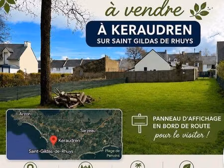 terrain 480 m2 à st gildas de rhuys