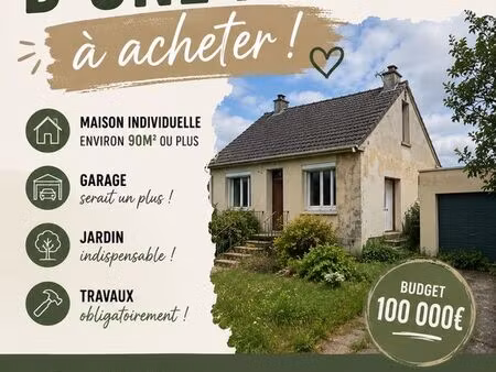 nous recherchons une maison individuelle