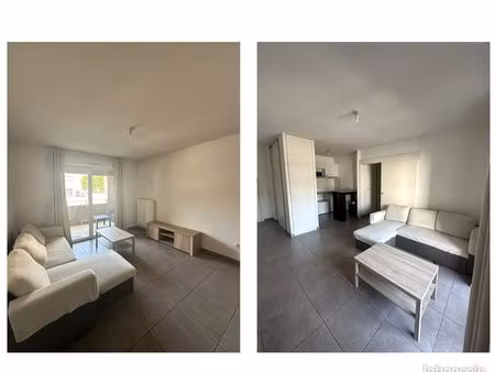 appartement a louer t2 meublé 43 m² avec box fermé – résidence sécurisée – castelnau-le-le