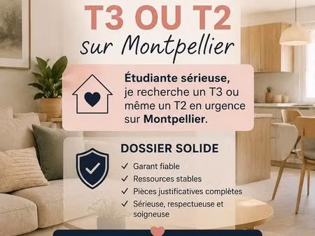 recherche t2 ou t3 en urgence